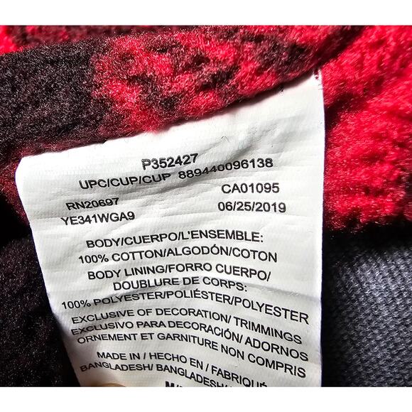 Mens Rugged Canvas Wahl's Navy Outdoor Work Vest with Soft Buffalo Check Lining - Picture 10 of 11